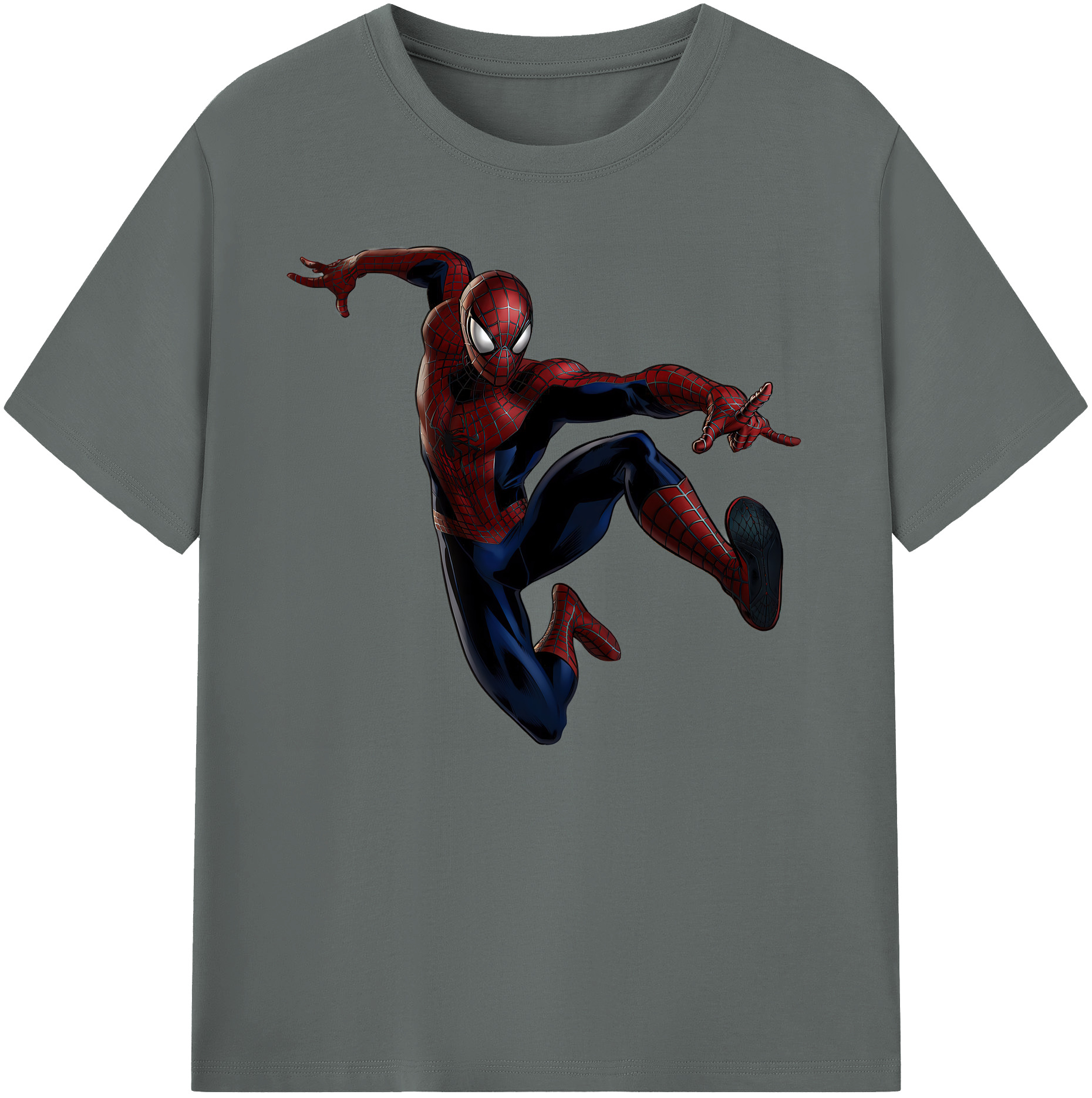 （画像用） Spider Man スパイダーマン 綿100％ メンズ半袖Tシャツ｜肌触りやわらか＆通気性